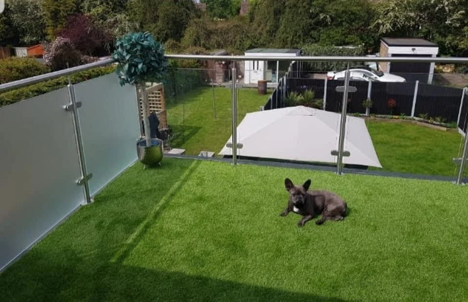 glass-balcony-raised-lawn-terrace-farnham-farnham-glass-balustrades Glass balustrade balcony overlooking raised lawn terrace, Farnham Glass Balustrades